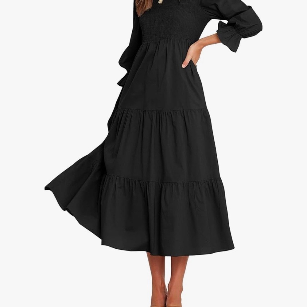 Chic Black Long Sleeve Dress